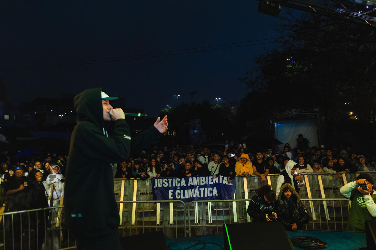 Greenpeace Brasil leva pauta de justi&ccedil;a clim&aacute;tica ao 13&ordm; ano da Batalha da Matrix, em S&atilde;o Bernardo do Campo (SP)