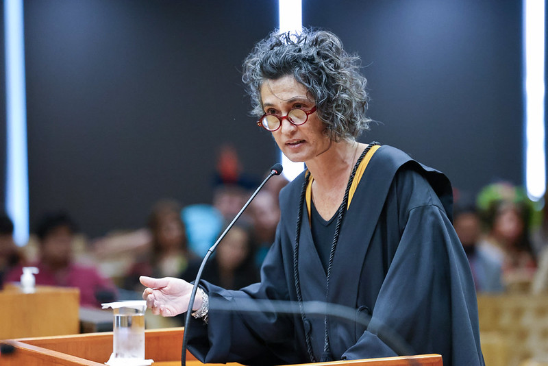 Angela Barbarulo,  Gerente Jurídica do Greenpeace Brasil, em sessão no STF em 2025.