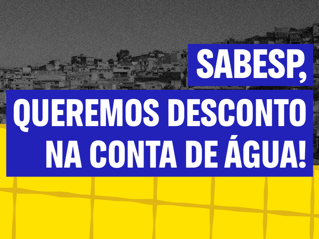 Conta de água da Sabesp: pressione para garantir seu desconto