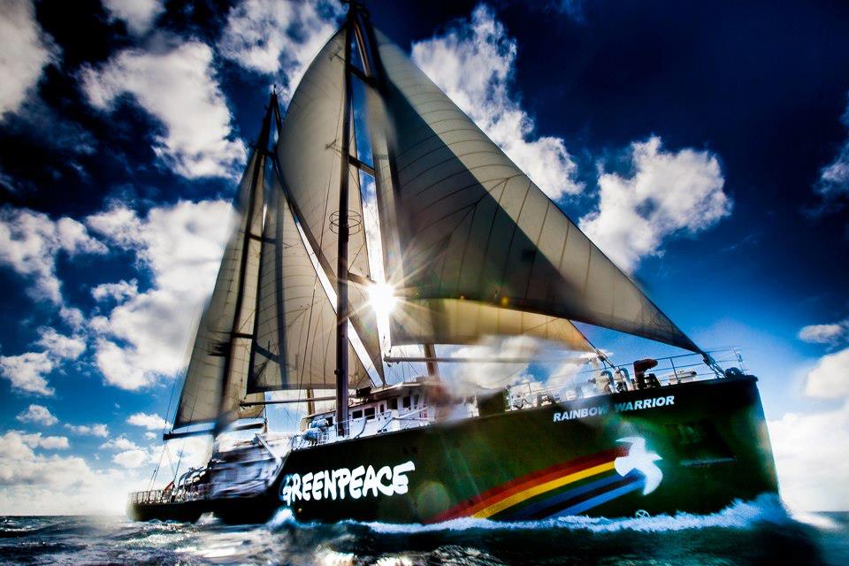 Rainbow Warrior в открито море