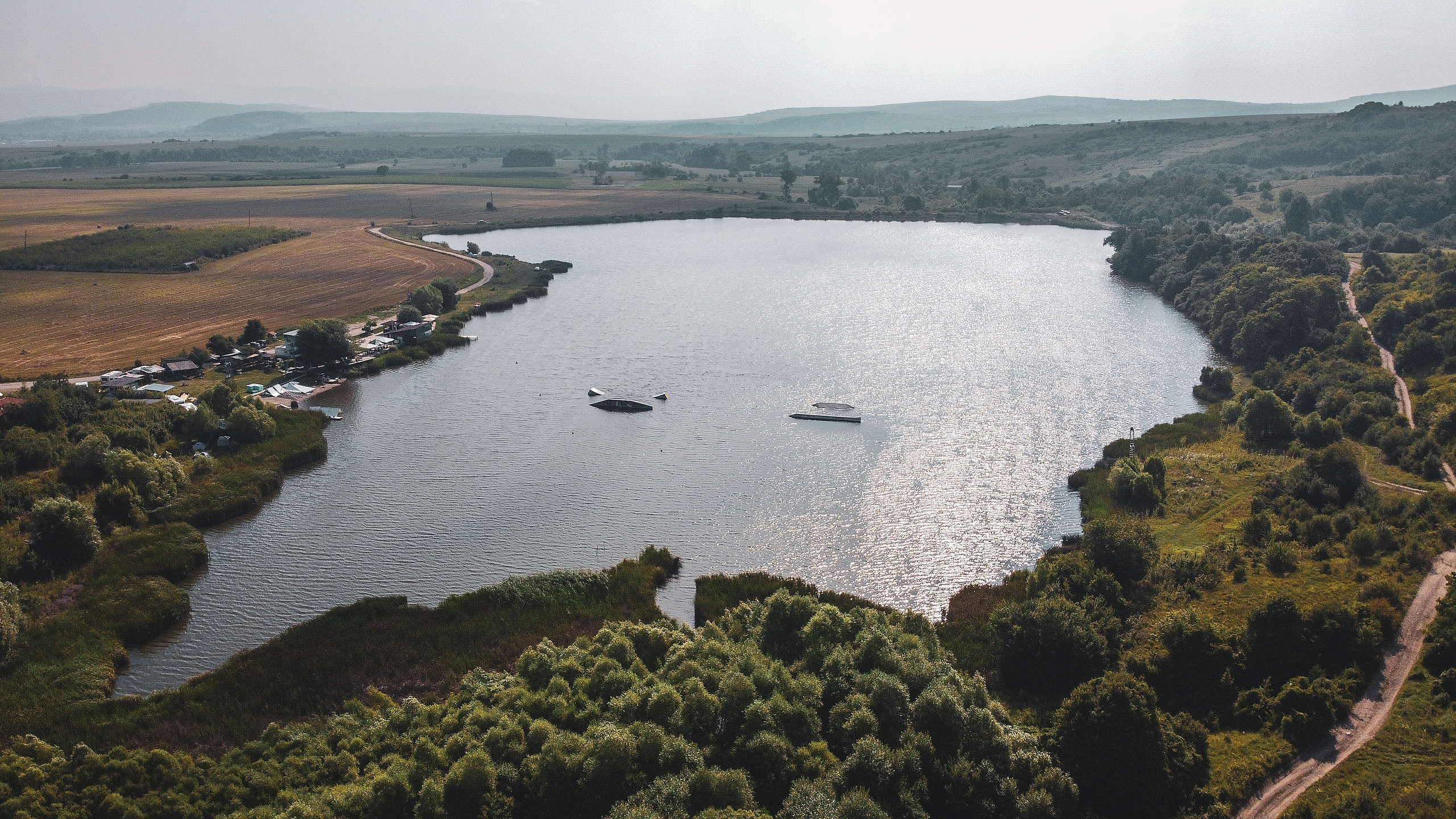 Изглед от въздуха към селски район в община Сливница, август 2020 Изглед от въздуха към селски район в община Сливница, август 2020
