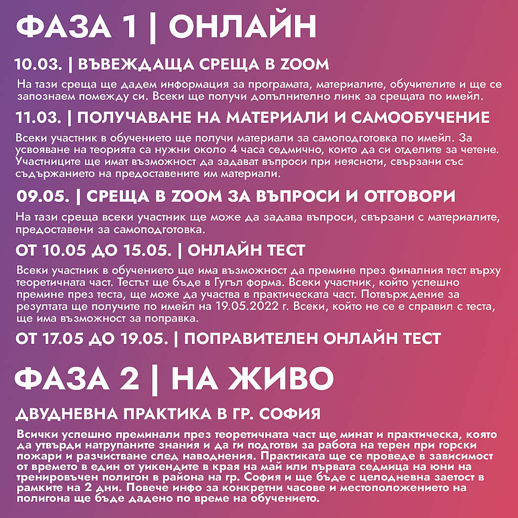 Програма на обучение за реакция при бедствия