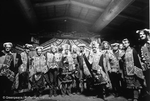 Greenpeace Amchitka Crew in Alert Bay 1971