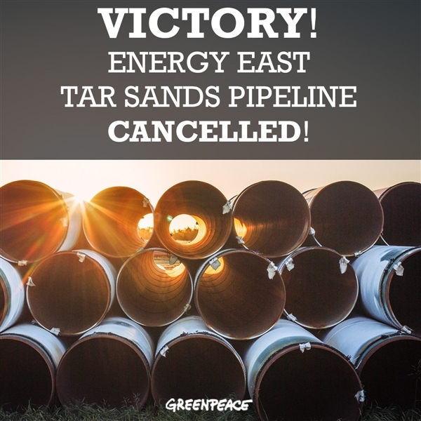 Energy East cancelled Energy East cancelled