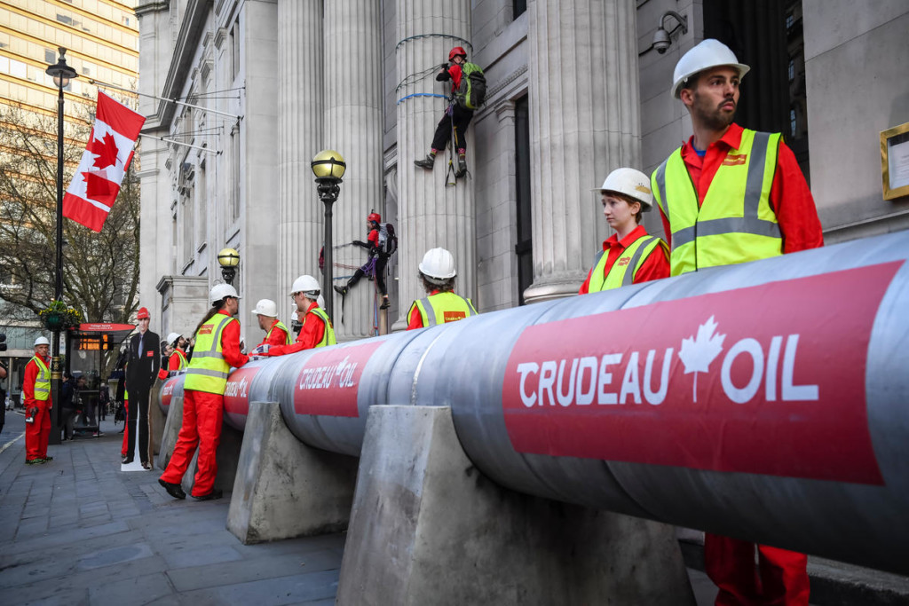 Crudeau Oil Action in London Crudeau Oil Action in London