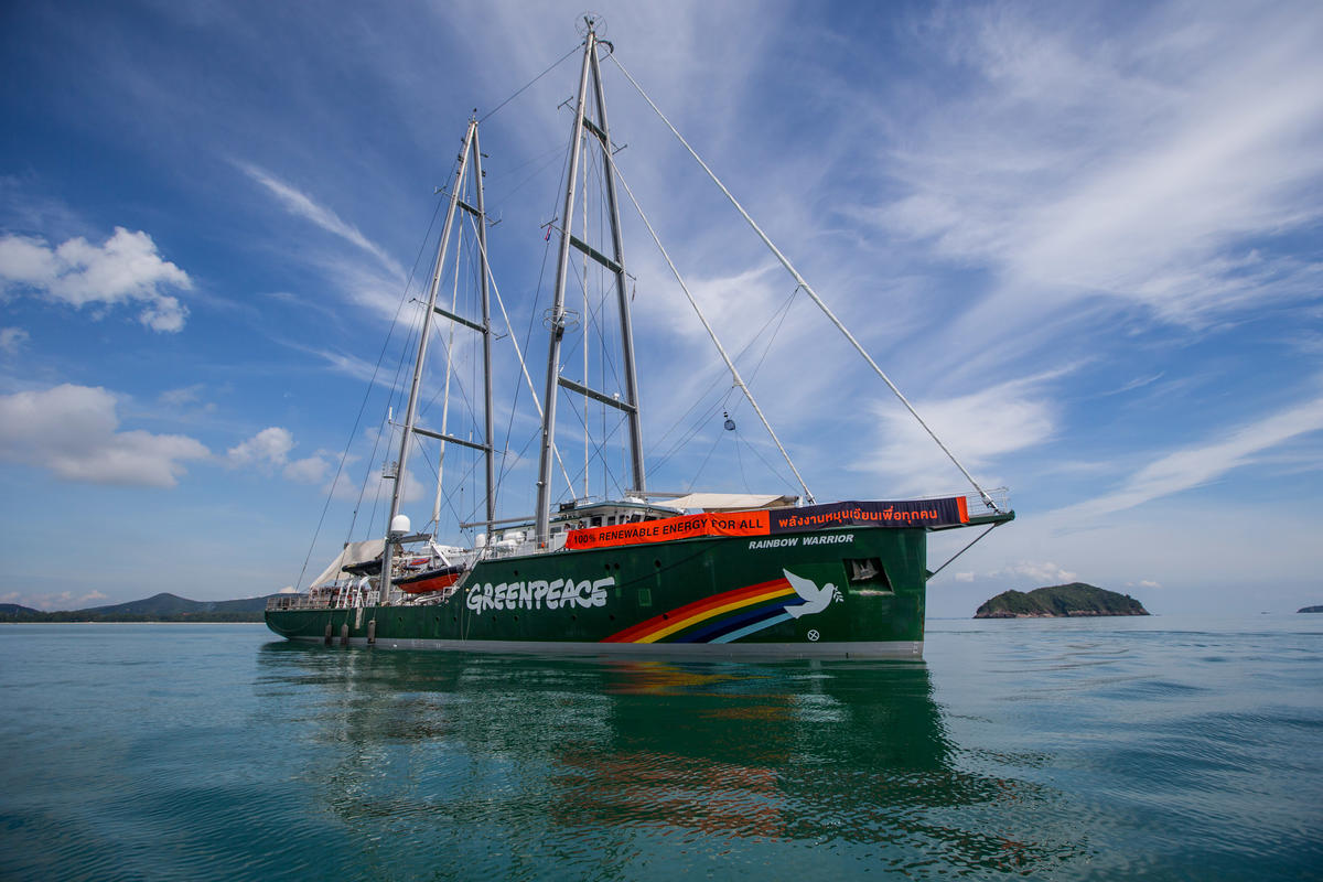 greenpeace trimaran