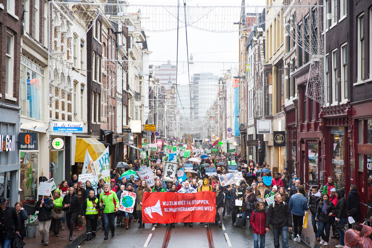 COP21: Climate March in Amsterdam. © Chantal Bekker