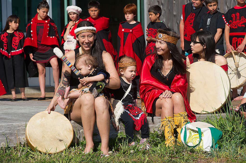 Haida Gwaii Welcome. © Greenpeace / Keri Coles
