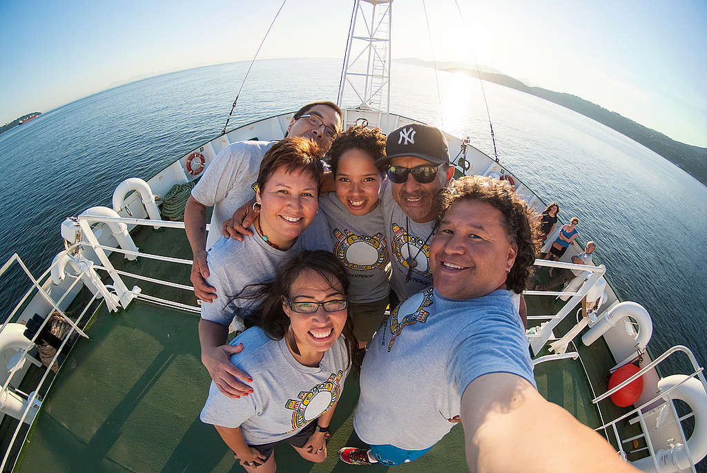 Indigenous Delegation - Vancouver. © Greenpeace / Keri Coles