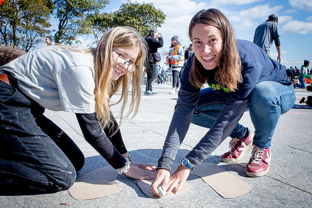 Art for the Climate in Montreal. © Greenpeace