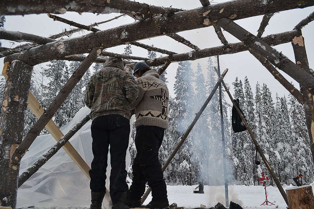 Photo du camp Wet'suwet'en