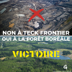 Vous avez gagné: Teck Frontier est abandonné