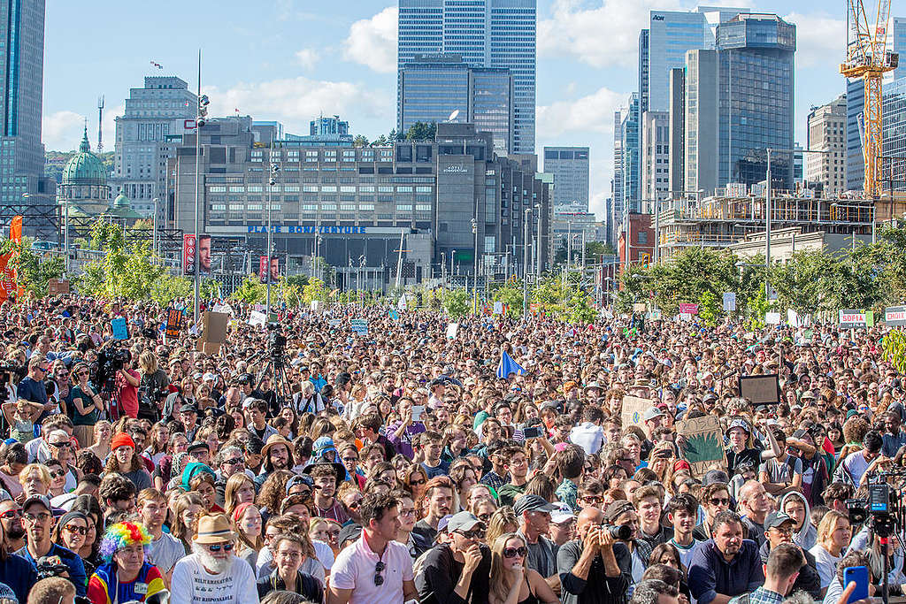 Global Climate Student Strike March in Montreal. © Toma Iczkovits / Greenpeace