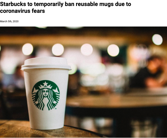 Starbucks should invest in a plastic-free future rather than forbid reusable cups