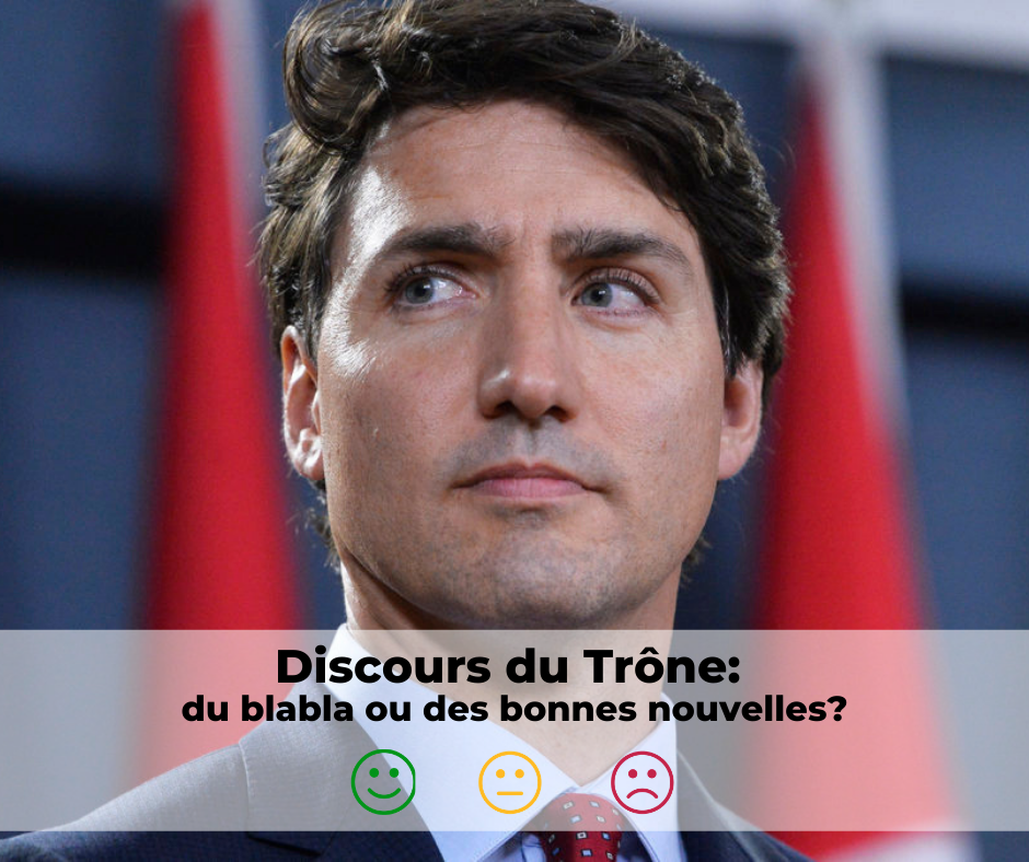 justin trudeau évaluation greenpeace discours du trône