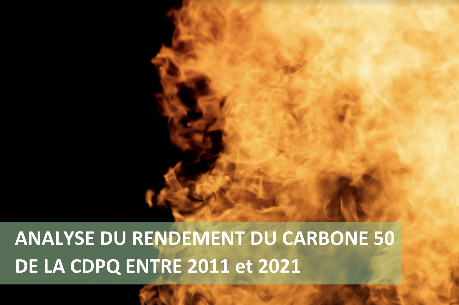 The coalition Sortons la Caisse du carbone publishes its 5th analysis of the CDPQ’s Carbon 50 Index and points out the risks associated with gas