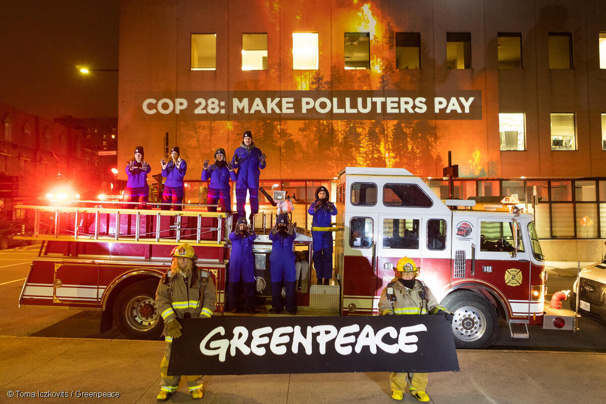 Greenpeace reaction to Loss & Damage Fund Announcement and Pledges