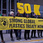 Greenpeace delivers Global Plastics Treaty petition to Environment & Climate Change Canada ahead of UN negotiations