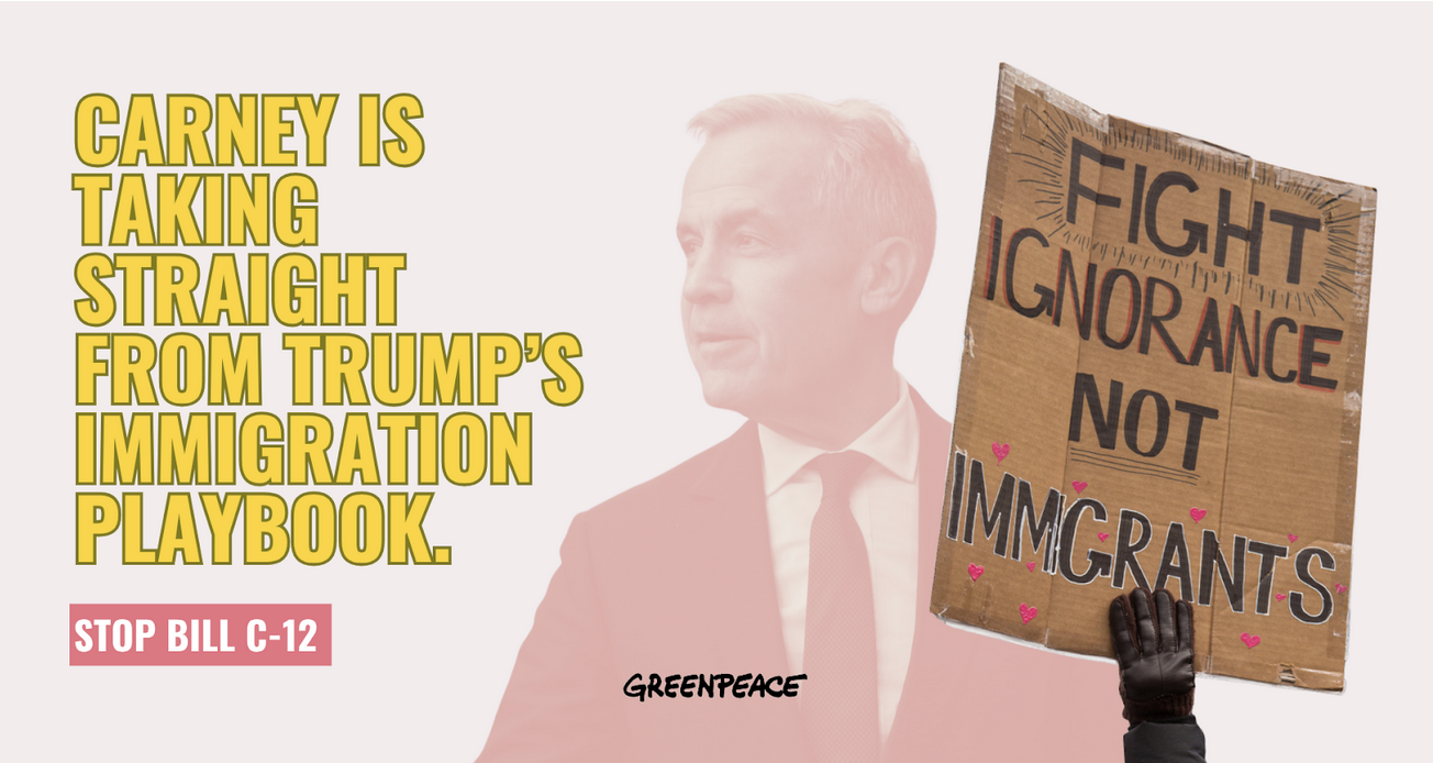 Carney is taking straight from Trump's immigration playbook. Stop Bill C-12.