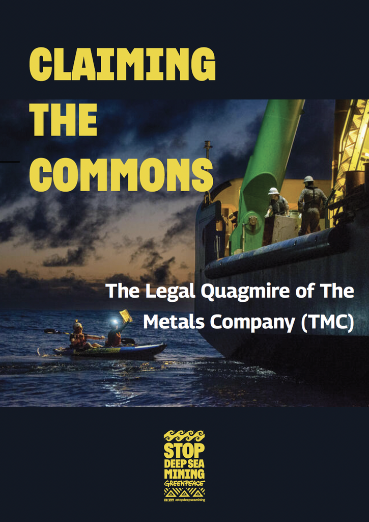 The cover of the "Claiming the Commons" report.