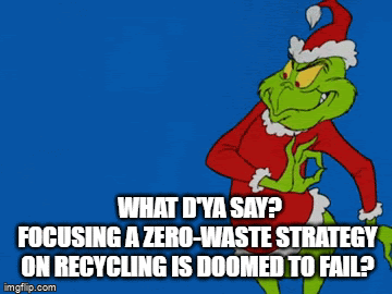 Sorry to be a Grinch … but plastics recycling? That’s not a thing.