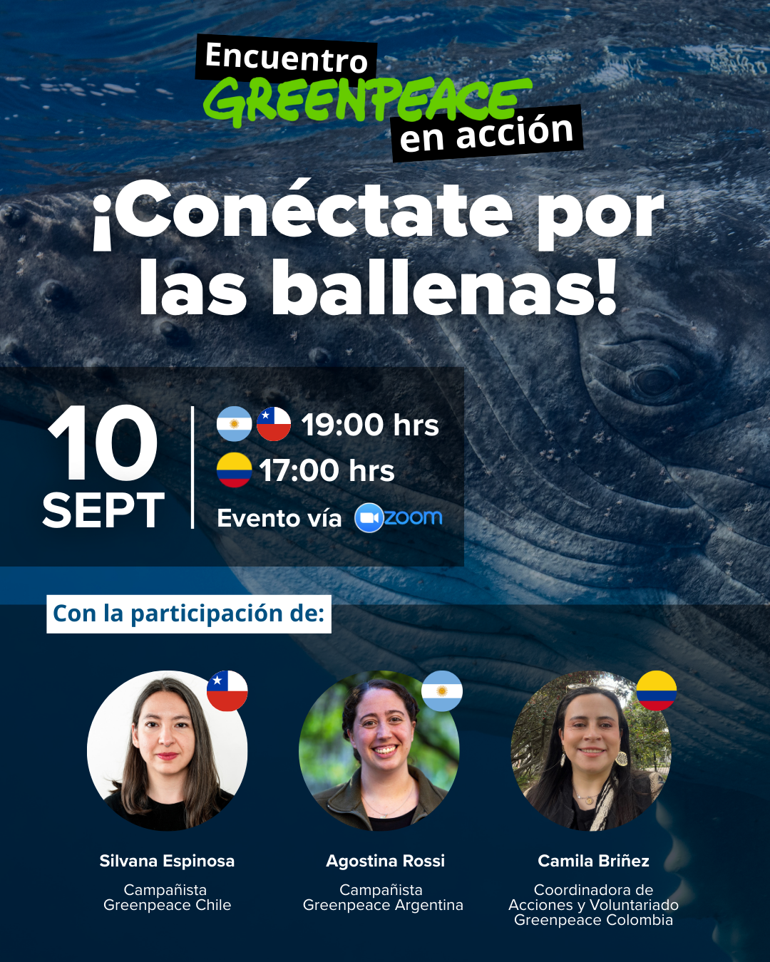 ¡Conéctate por las ballenas!: un encuentro para celebrar, aprender e inspirarnos