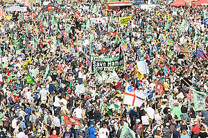 Demonstration for Climate Protection and Hambach Forest. © Bernd Arnold