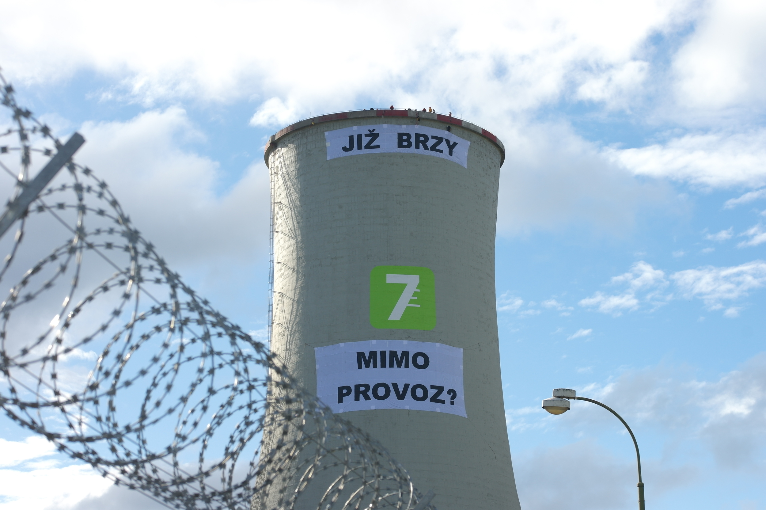 Chvaletice Power Plant Occupation in Czech Republic