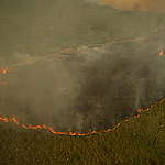 Burning Amazon Rainforest in Brazil. © Greenpeace / Daniel Beltrá