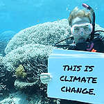 Great Barrier Reef Mass Coral Bleaching Event. © Dean Miller / Greenpeace