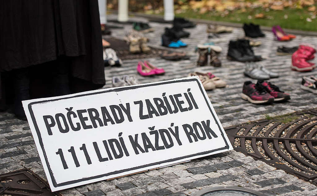 Protest against Počerady Coal Power Plant in Czech Republic. © Petr Zewlakk Vrabec Protest against Počerady Coal Power Plant in Czech Republic. © Petr Zewlakk Vrabec