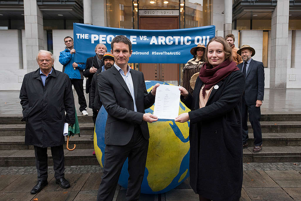 The People vs Arctic Oil: Historic Lawsuit against Arctic Oil in Oslo. © Christian Åslund