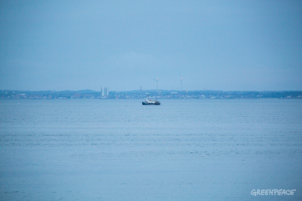 Fartøj H214 på havet i Øresund