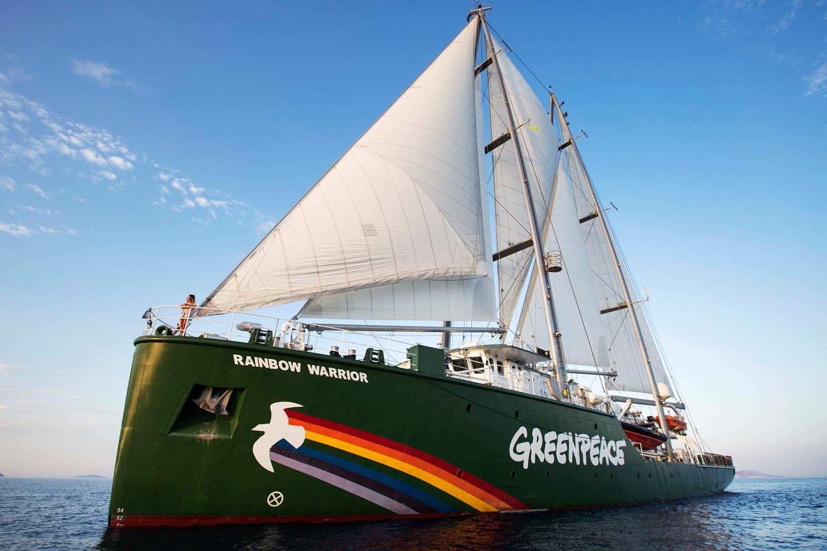 Rainbow Warrior in Seferihisar. © Caner Ozkan