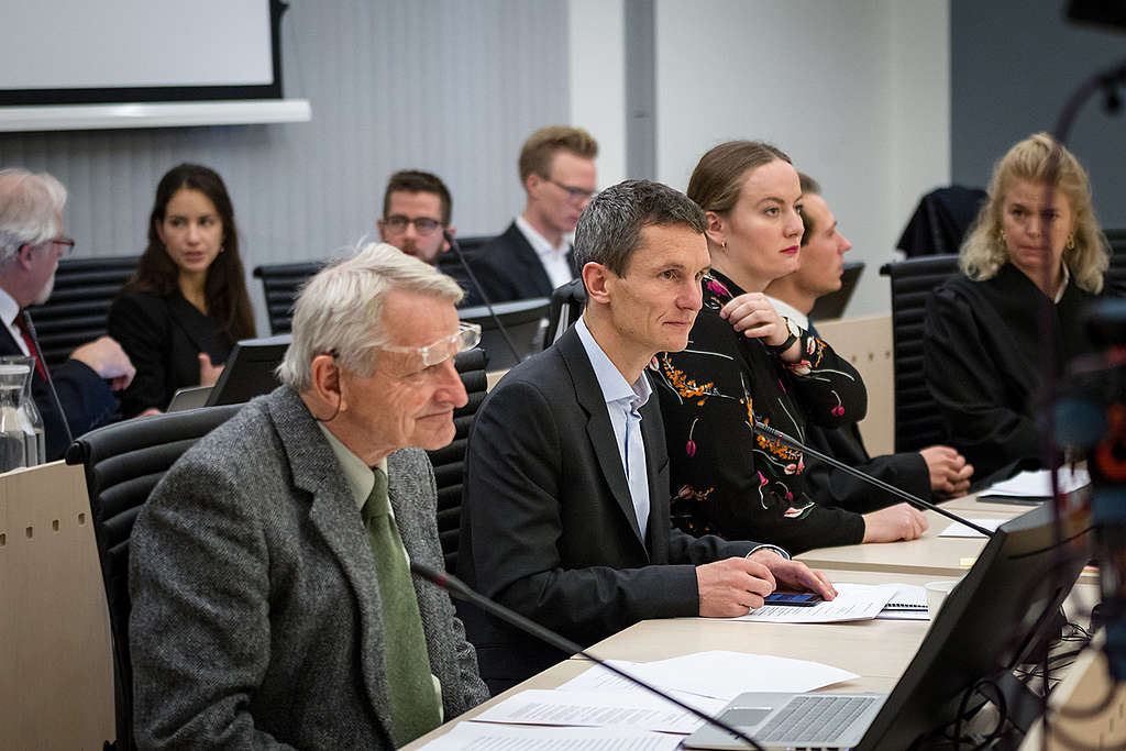 People vs Arctic Oil Court Case in Oslo - Day 1. © Edward Beskow