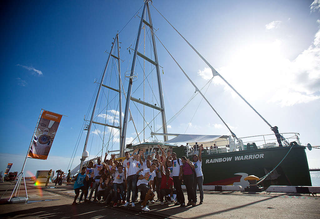 Rainbow Warrior Open Boat in Salvador. © Rodrigo Paiva