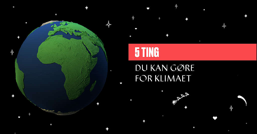5 ting DU kan gøre for klimaet Greenpeace Danmark