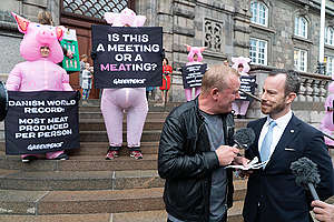 Protest at the World Food Summit in Denmark. © Jonas Ahm