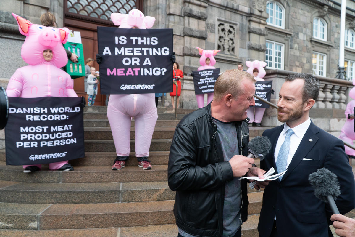 Protest at the World Food Summit in Denmark. © Jonas Ahm