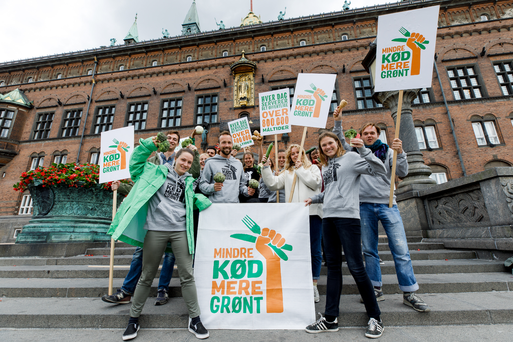 demonstration for klimavenlig mad