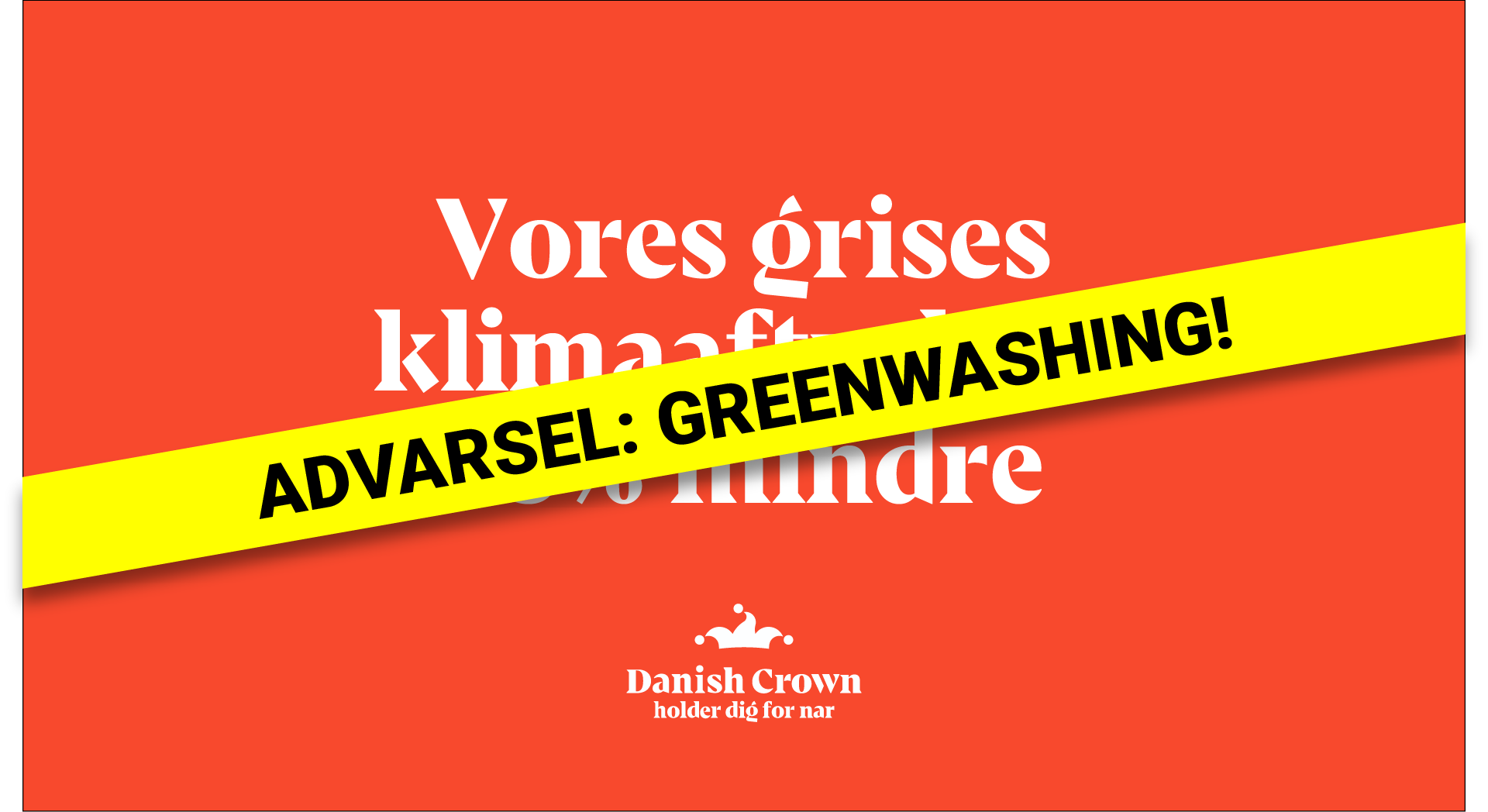 GREENWASHING: Vores grisesklimaaftryk er 25% mindre