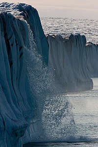 Meltwater Waterfalls at Humboldt Glacier. © Nick Cobbing / Greenpeace