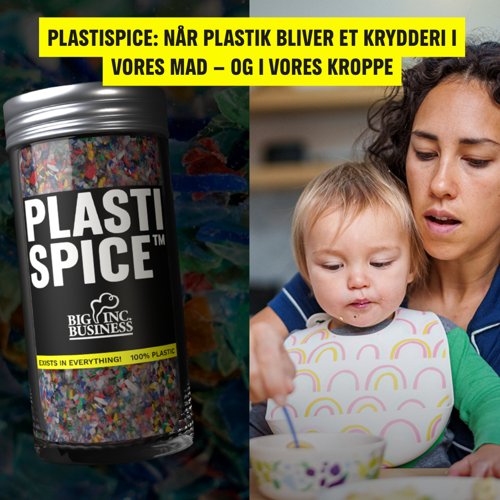 PlastiSpice er en fiktiv krydderiblanding udviklet af Greenpeace i samarbejde med First Lady Agency. Produktet fungerer som en samtalestarter og skal sætte fokus på, hvor vigtig en international plastikaftale er for vores fremtid. PlastiSpice er en fiktiv krydderiblanding udviklet af Greenpeace i samarbejde med First Lady Agency. Produktet fungerer som en samtalestarter og skal sætte fokus på, hvor vigtig en international plastikaftale er for vores fremtid.
