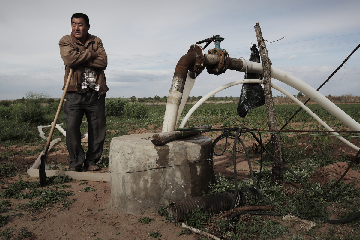 Farmer in Inner Mongolia. © Qiu Bo / Greenpeace