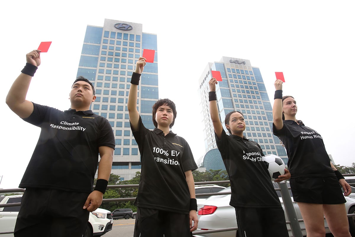 Greenpeace Flashes “Red Card” to FIFA World Cup Sponsor Hyundai Over Systemic Supply Chain Abuses and EV Backtrack