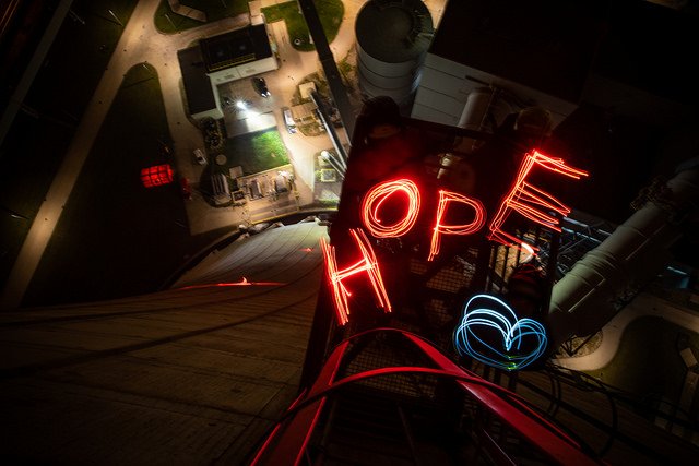 Greenpeace activists at Europe's largest coal plant. Night.