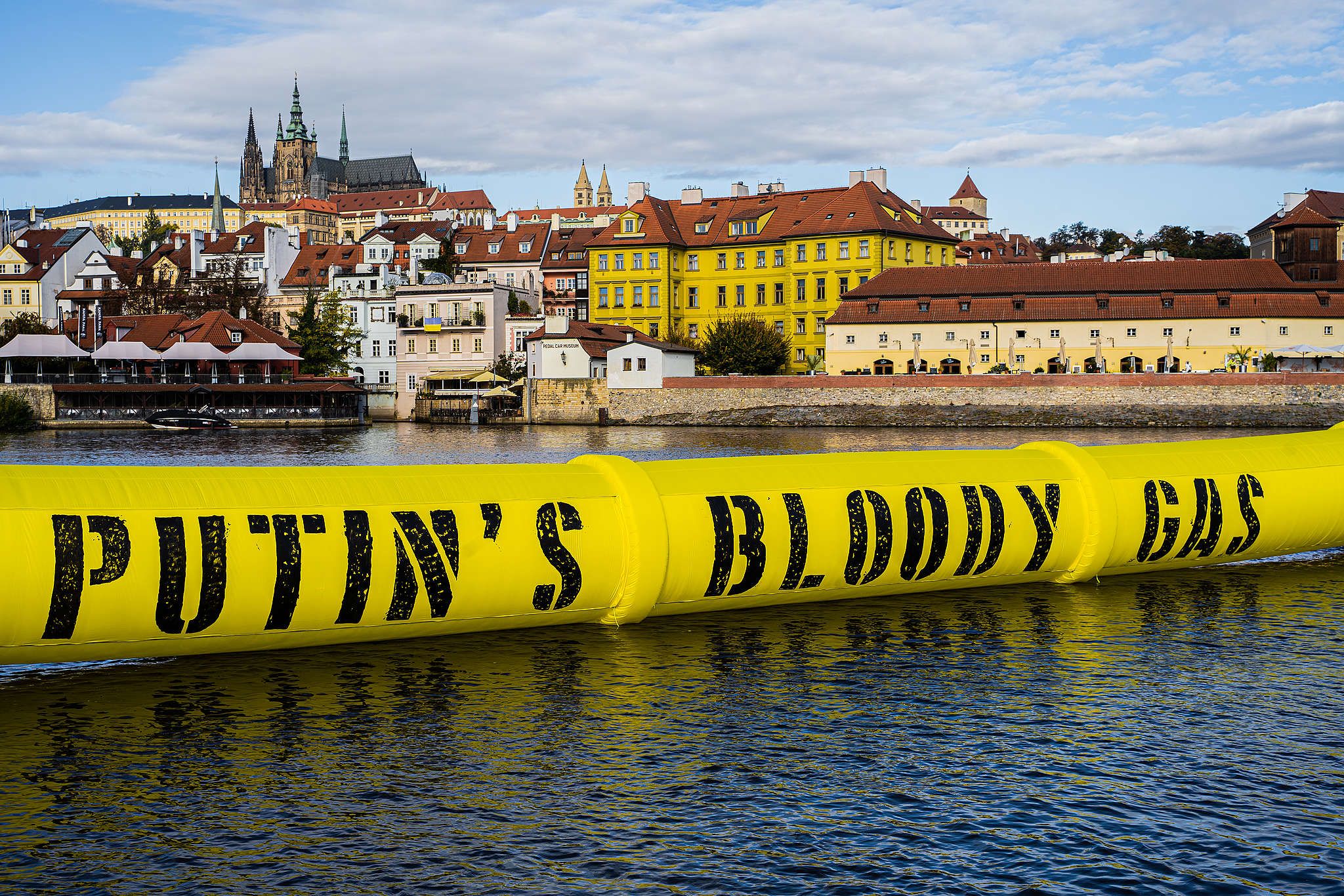 Prague summit mock pipeline exposes dangers of reliance on fossil fuels Greenpeace European Unit