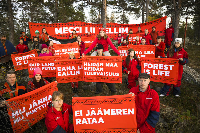Demonstration against Industrial Exploitation of the Great Northern Forest in Finland