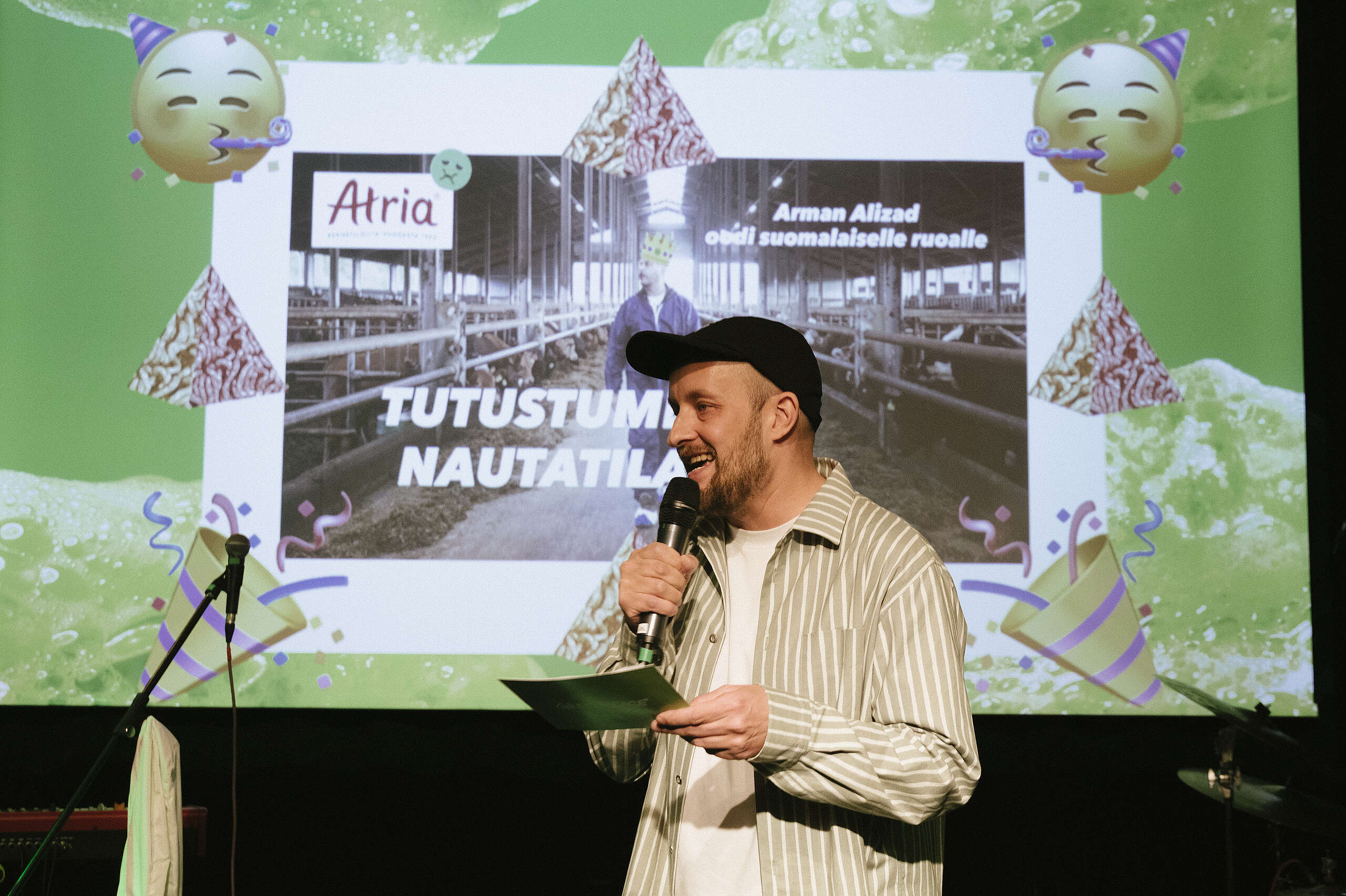 Vuoden huiputus -kilpailun ylivoimaiseksi voittajaksi Atrian ja Arman Alizadin lihantuotantoa markkinoiva sarja “Oodi suomalaiselle ruoalle”.