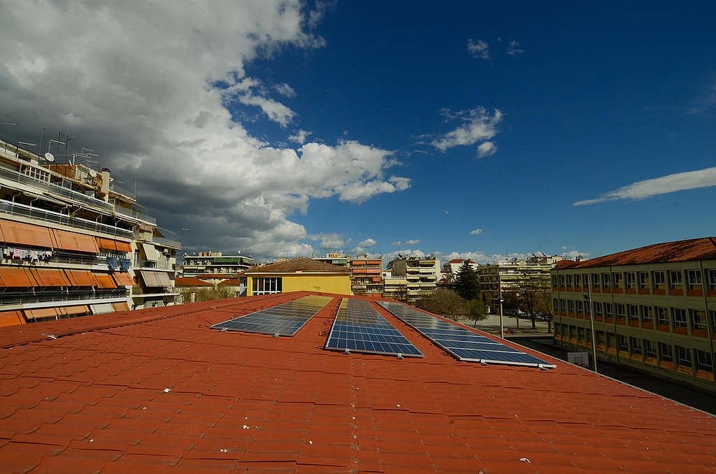 Solar System Installation in Larissa, Greece. © Constantinos Stathias Solar System Installation in Larissa, Greece. © Constantinos Stathias